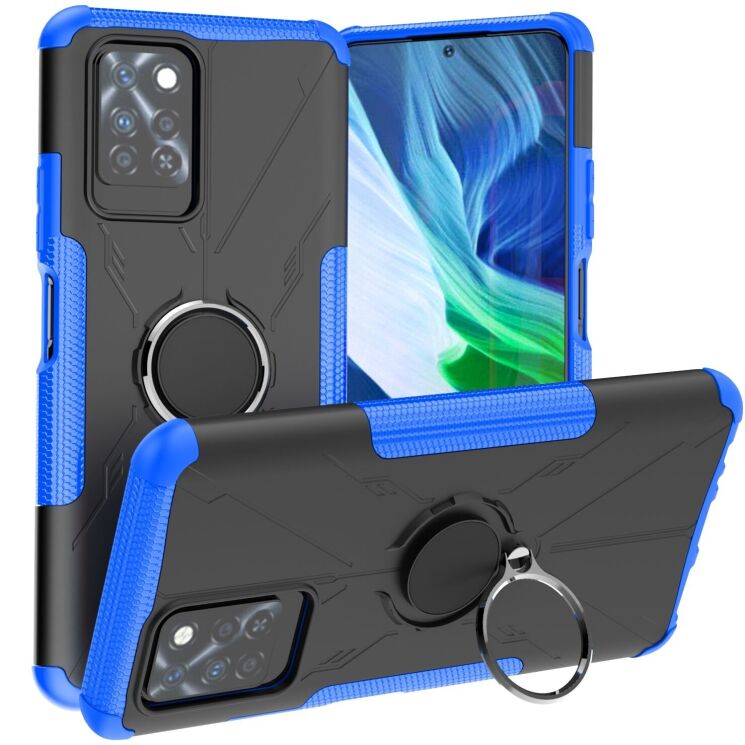 Защитный чехол Deexe Armor Bear для Infinix Note 10 Pro (X695C) - Blue: фото 1 из 6