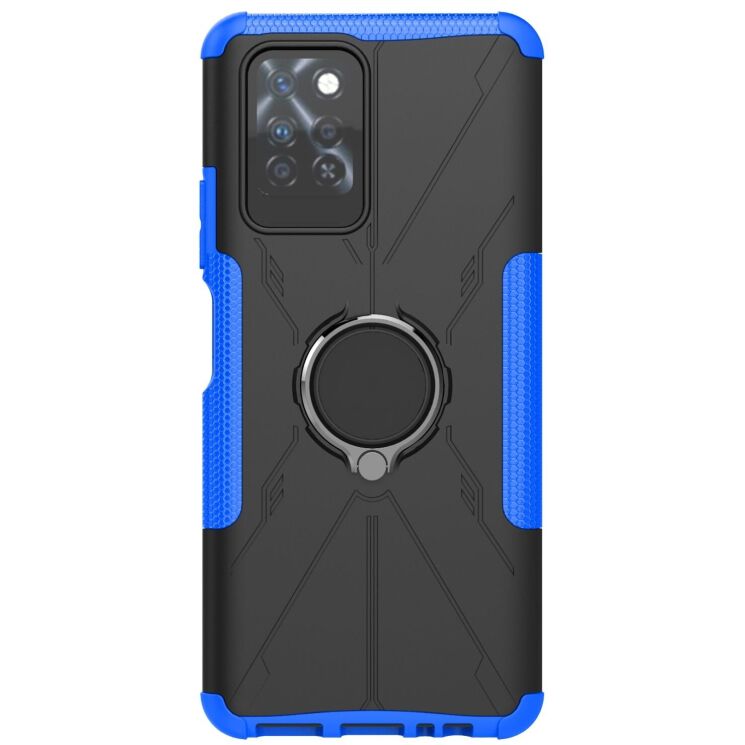 Защитный чехол Deexe Armor Bear для Infinix Note 10 Pro (X695C) - Blue: фото 2 из 6