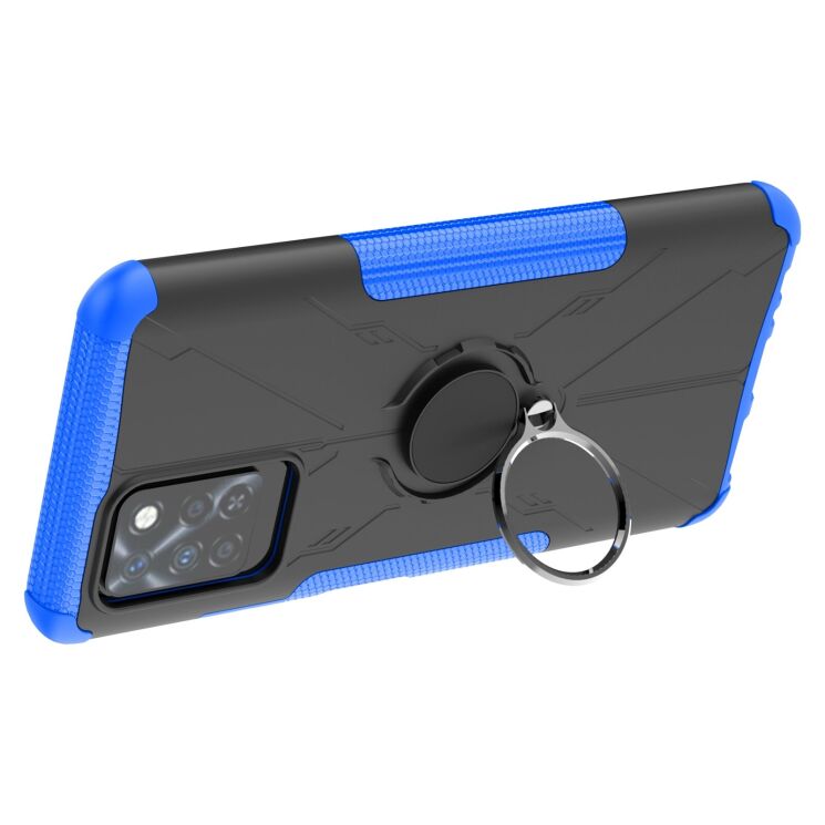 Защитный чехол Deexe Armor Bear для Infinix Note 10 Pro (X695C) - Blue: фото 4 из 6