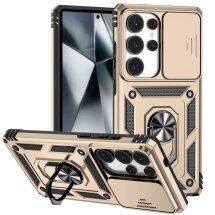 Защитный чехол Deexe Armor Shield для Samsung Galaxy S25 Ultra (S938) - Gold: фото 1 из 9