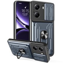Захисний чохол Deexe Armor Slider для Xiaomi Poco X7 Pro - Titanium Grey: фото 1 з 11