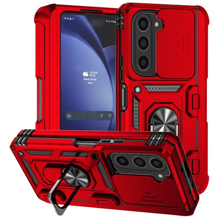 Защитный чехол Deexe Armor Slider (FF) для Samsung Galaxy Fold 6 - Red: фото 1 из 10