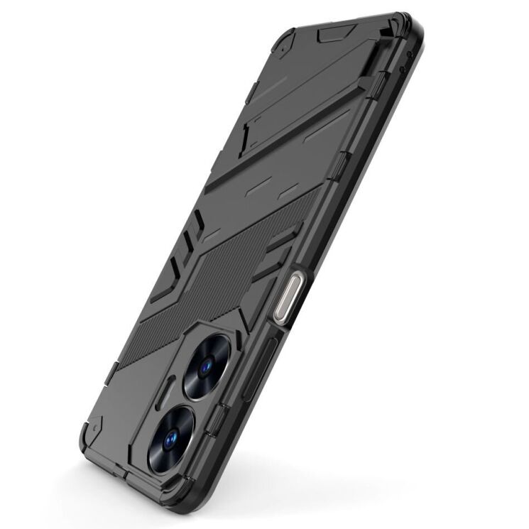 Захисний чохол Deexe Bibercas для Realme C55 - Black: фото 4 з 8