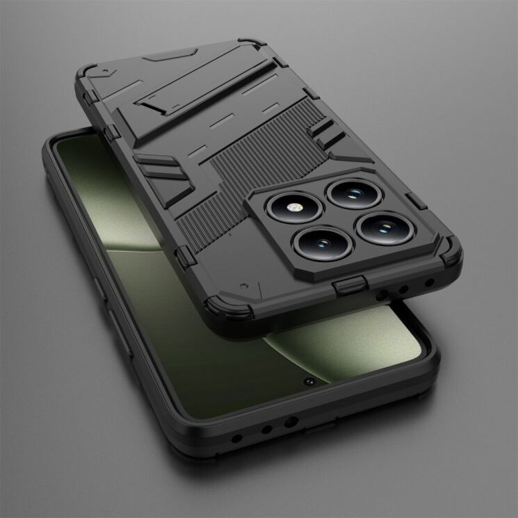 Защитный чехол Deexe Bibercas для Xiaomi 14T - Black: фото 4 из 6