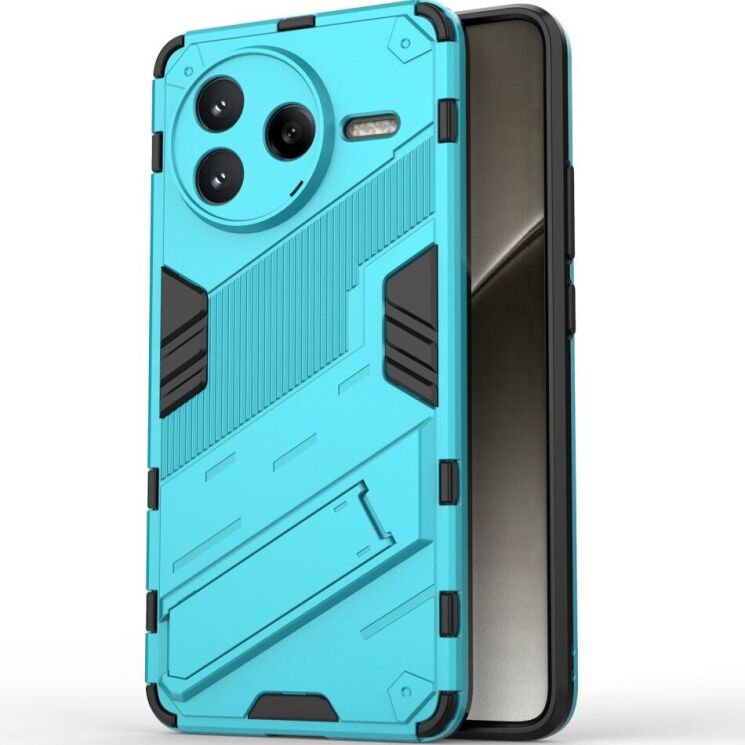 Защитный чехол Deexe Bibercas для Xiaomi Poco F7 Pro - Baby Blue: фото 2 из 8