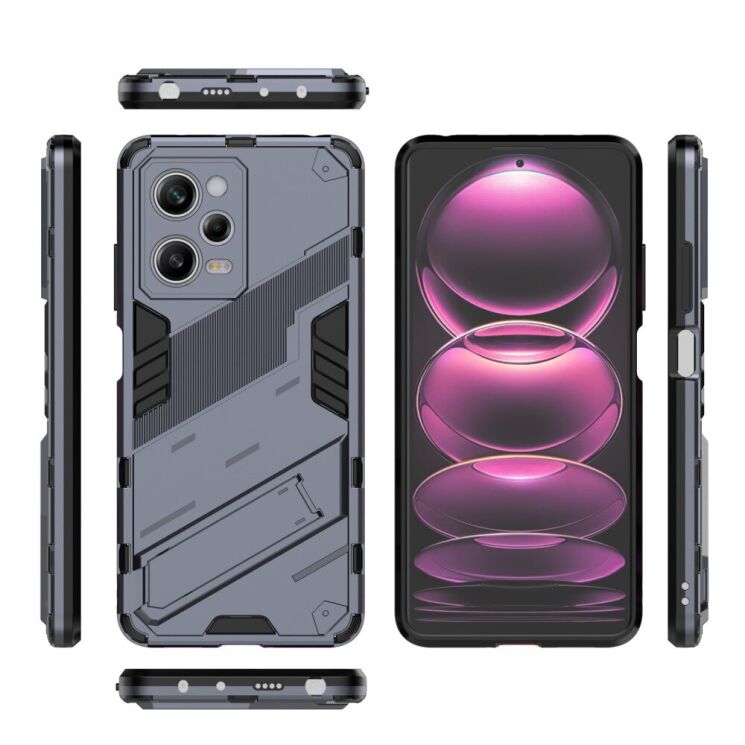 Защитный чехол Deexe Bibercas для Xiaomi Redmi Note 12 Pro 5G - Dark Blue: фото 5 из 8