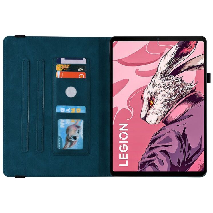 Защитный чехол Deexe Butterfly для Lenovo Legion Tab - Dark Blue: фото 2 из 11