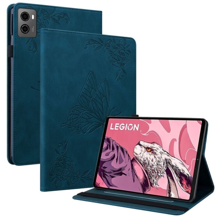 Защитный чехол Deexe Butterfly для Lenovo Legion Tab - Dark Blue: фото 1 из 11