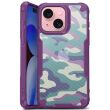 Защитный чехол Deexe Camo Case для Apple iPhone 15 - Purple (329564V)