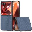 Защитный чехол Deexe Carbon Fiber для Motorola Razr 60 Ultra - Baby Blue (380402TT)
