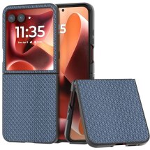 Защитный чехол Deexe Carbon Fiber для Motorola Razr 60 Ultra - Baby Blue: фото 1 из 4