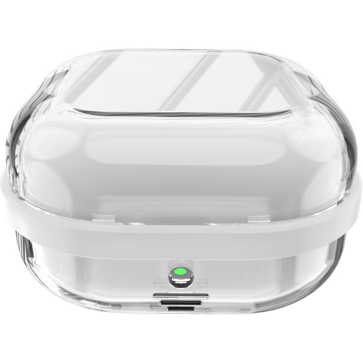 Захисний чохол Deexe Clear Guard для Samsung Galaxy Buds 4 / Buds 4 Pro - White / Transparent: фото 1 з 1