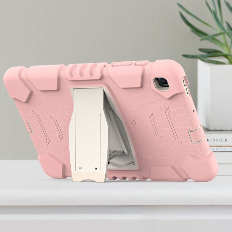 Защитный чехол Deexe Color Kickstand для Samsung Galaxy Tab S6 lite / S6 Lite (2022/2024) - Cherry Blossoms Pink: фото 5 из 10