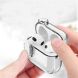 Захисний чохол Deexe Crystal Color для Apple AirPods 4 - Transparent Black (364420H). Фото 7 з 9