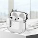 Захисний чохол Deexe Crystal Color для Apple AirPods 4 - Transparent Black (364420H). Фото 3 з 9