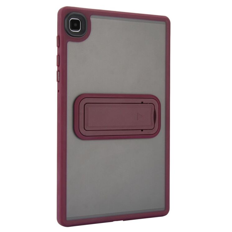 Захисний чохол Deexe Crystal Kickstand для Samsung Galaxy Tab A7 Lite (T220/T225) - Wine Red: фото 5 з 12