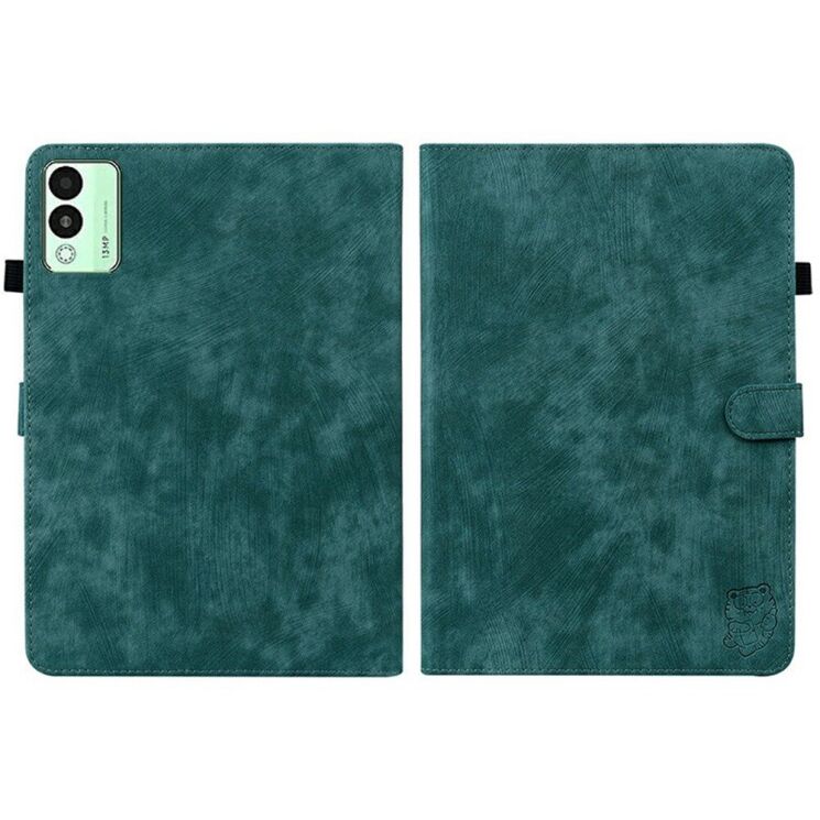Защитный чехол Deexe Cute Tiger для TECNO Megapad 11 - Green: фото 7 из 7
