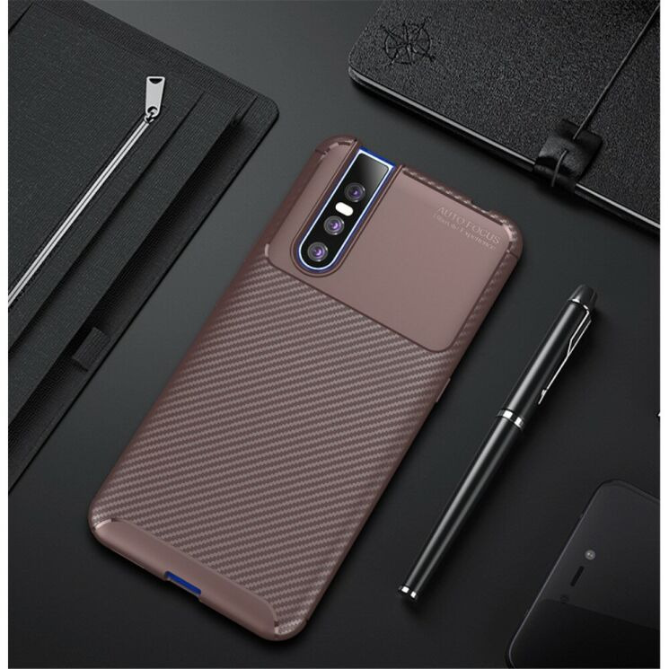 Защитный чехол Deexe Fusion для VIVO V15 Pro - Coffee: фото 2 из 10