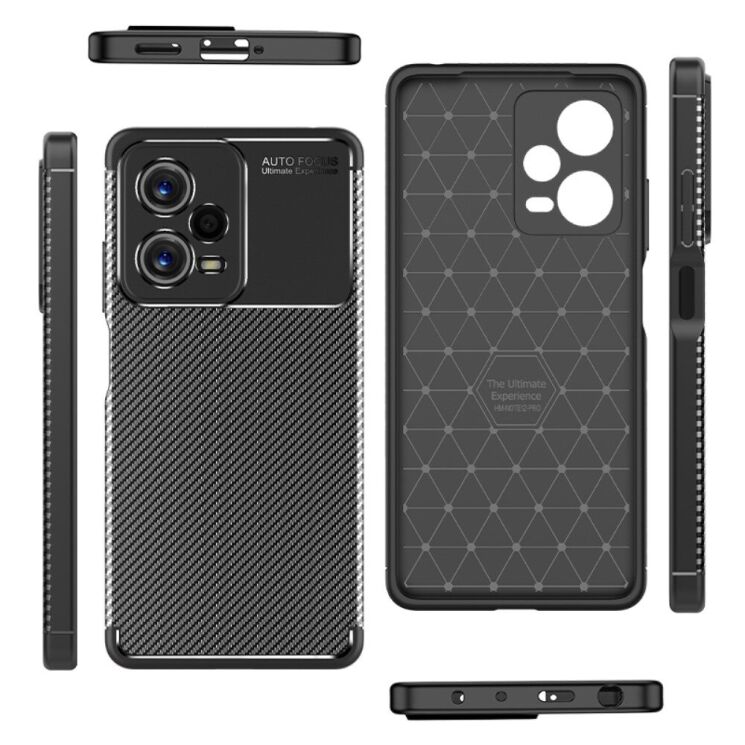 Защитный чехол Deexe Fusion для Xiaomi Redmi Note 12 Pro 5G - Black: фото 3 из 9