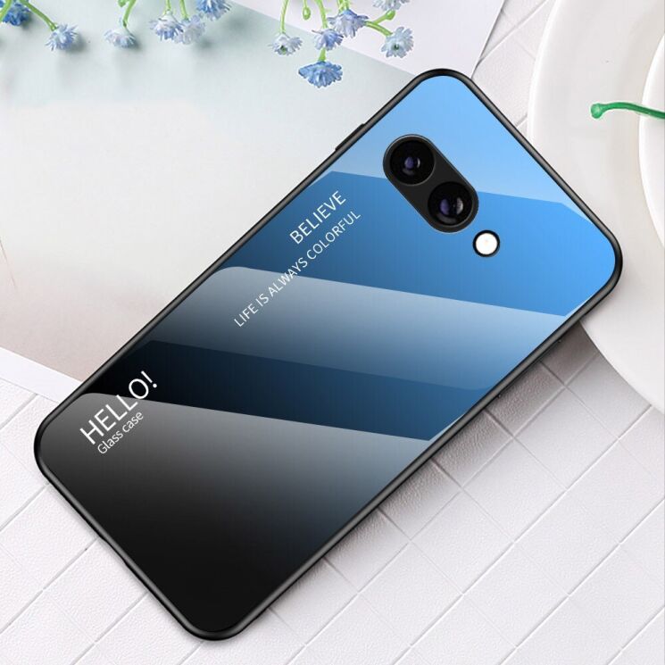 Защитный чехол Deexe Gradient Color для Google Pixel 9a - Blue / Black: фото 2 из 15