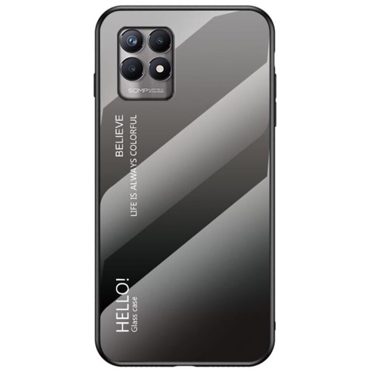 Защитный чехол Deexe Gradient Color для Realme 8i / Realme Narzo 50 - Black / Grey: фото 1 из 9