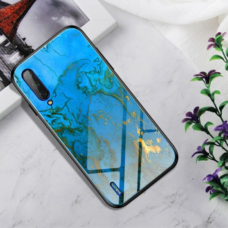Чохол з малюнком Deexe Gradient Pattern для Xiaomi Mi CC9e / Mi A3 - Blue/Gold: фото 1 з 5