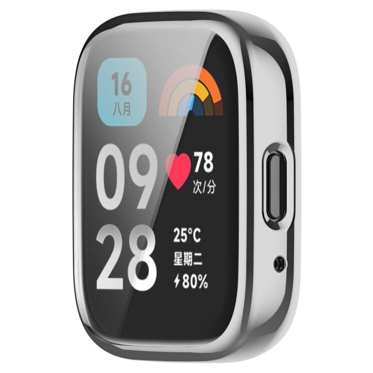 Защитный чехол Deexe Hard Frame для Xiaomi Redmi Watch 3 Active / 3 Lite - Silver: фото 4 из 8