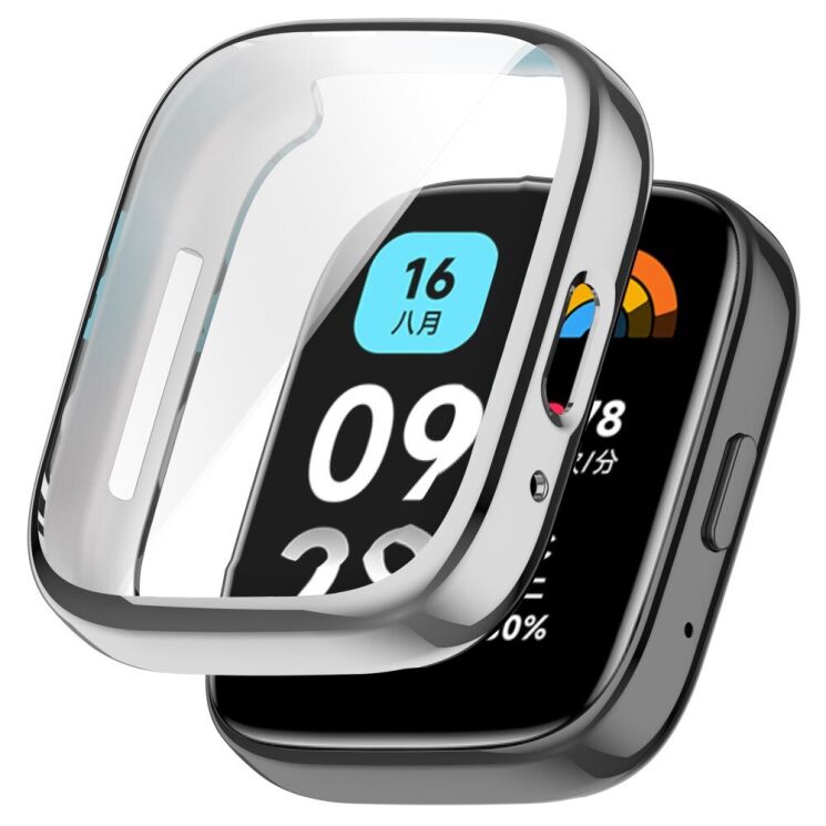 Защитный чехол Deexe Hard Frame для Xiaomi Redmi Watch 3 Active / 3 Lite - Silver: фото 1 из 8