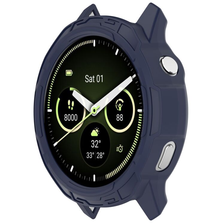 Захисний чохол Deexe Hollow Frame для Garmin Venu 4 (45mm) - Midnight Blue: фото 5 з 7