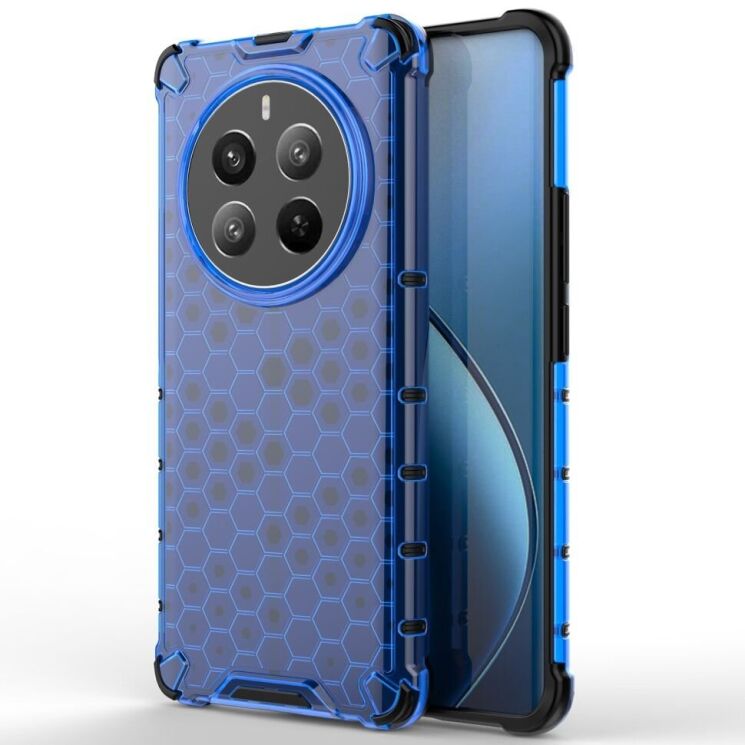 Защитный чехол Deexe Honeycomb Series для Realme 12 Pro / 12 Pro+ - Blue: фото 1 из 5