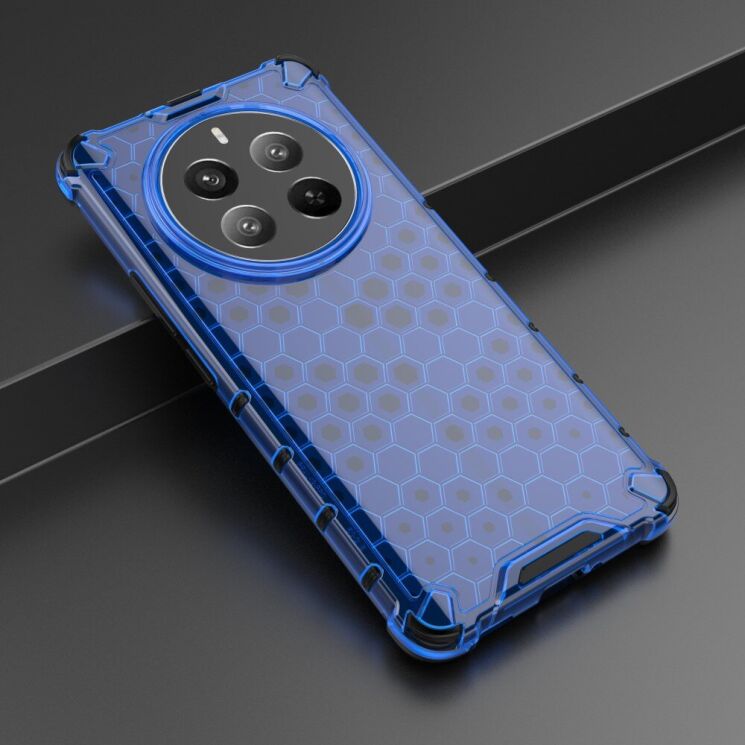 Защитный чехол Deexe Honeycomb Series для Realme 12 Pro / 12 Pro+ - Blue: фото 3 из 5