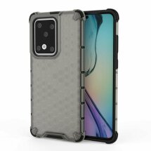 Защитный чехол Deexe Honeycomb Series для Samsung Galaxy S20 Ultra (G988) - Black: фото 1 из 4