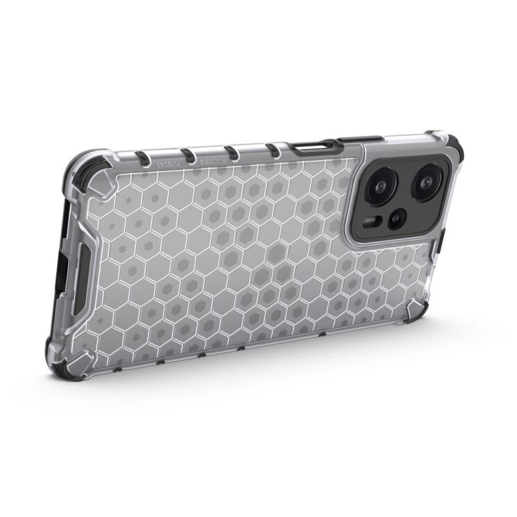Защитный чехол Deexe Honeycomb Series для Xiaomi Poco F5 / Redmi Note 12 Turbo - Grey: фото 3 из 7