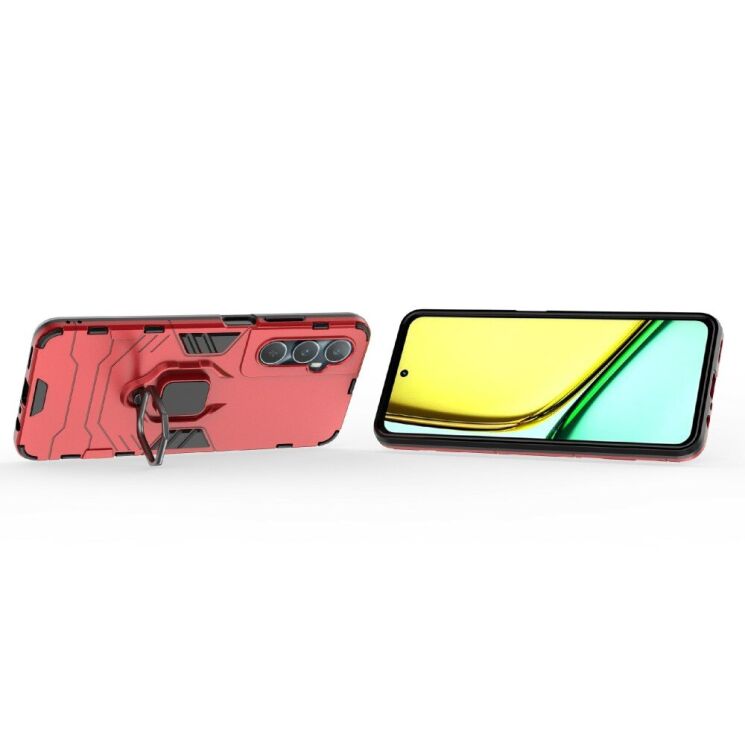 Защитный чехол Deexe Hybrid Case для Realme C65 - Red: фото 3 из 6
