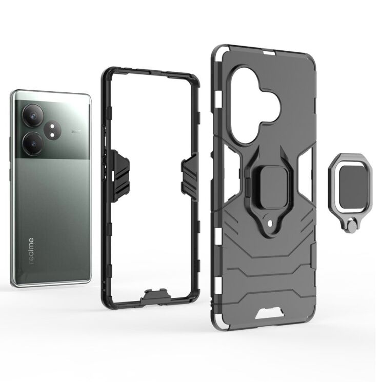 Защитный чехол Deexe Hybrid Case для Realme GT Neo 6 SE / GT 6T - Black: фото 5 из 6
