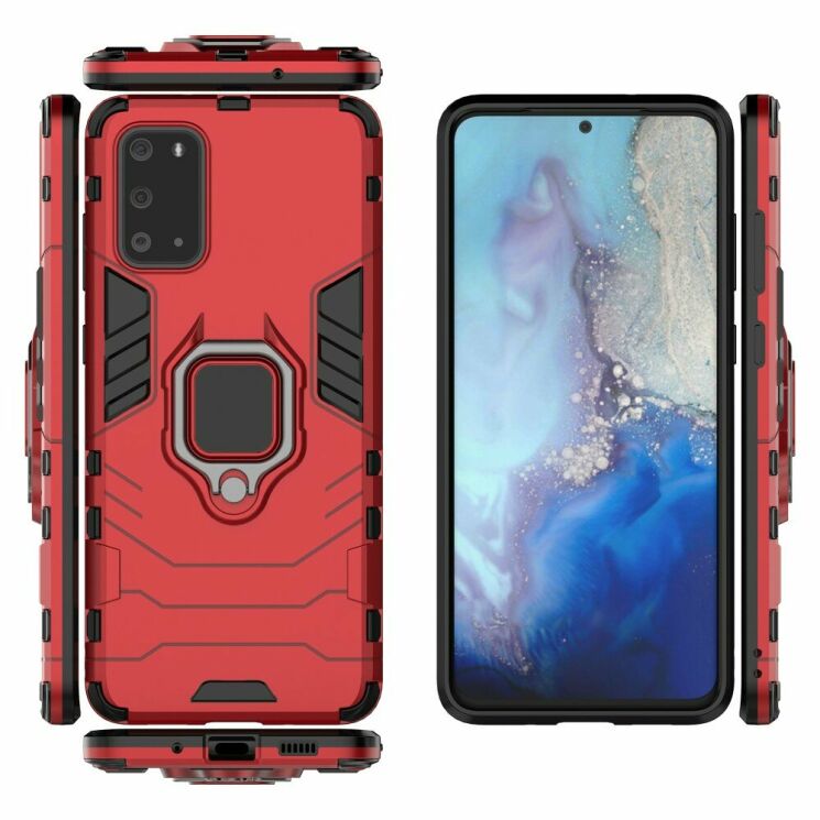 Захисний чохол Deexe Hybrid Case для Samsung Galaxy S20 Ultra (G988) - Red: фото 4 з 4