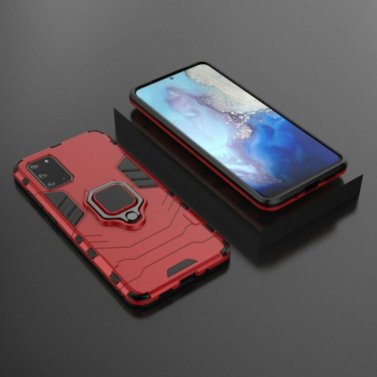 Захисний чохол Deexe Hybrid Case для Samsung Galaxy S20 Ultra (G988) - Red: фото 3 з 4