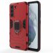Защитный чехол Deexe Hybrid Case для Samsung Galaxy S21 FE (G990) - Red (230611R). Фото 1 из 12