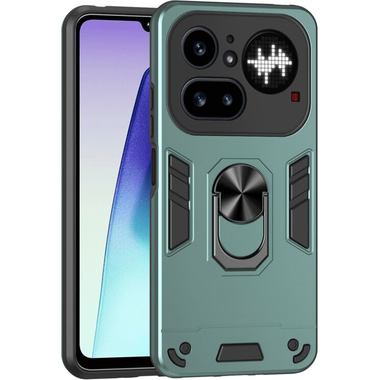 Защитный чехол Deexe Hybrid Shell для Nothing Phone (4a) Pro - Green: фото 1 из 7