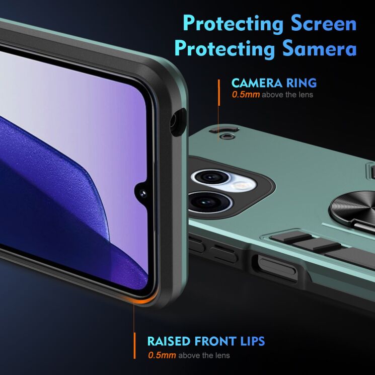 Захисний чохол Deexe Hybrid Shell для OPPO Reno 15 - Green (405745G) Захисний чохол Deexe Hybrid Shell для OPPO Reno 15 - Green: фото 4 з 8