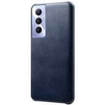 Защитный чехол Deexe Leather Back Cover для Realme C65 - Blue: фото 1 из 4