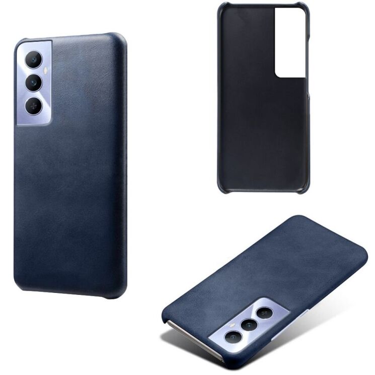 Защитный чехол Deexe Leather Back Cover для Realme C65 - Blue: фото 4 из 4
