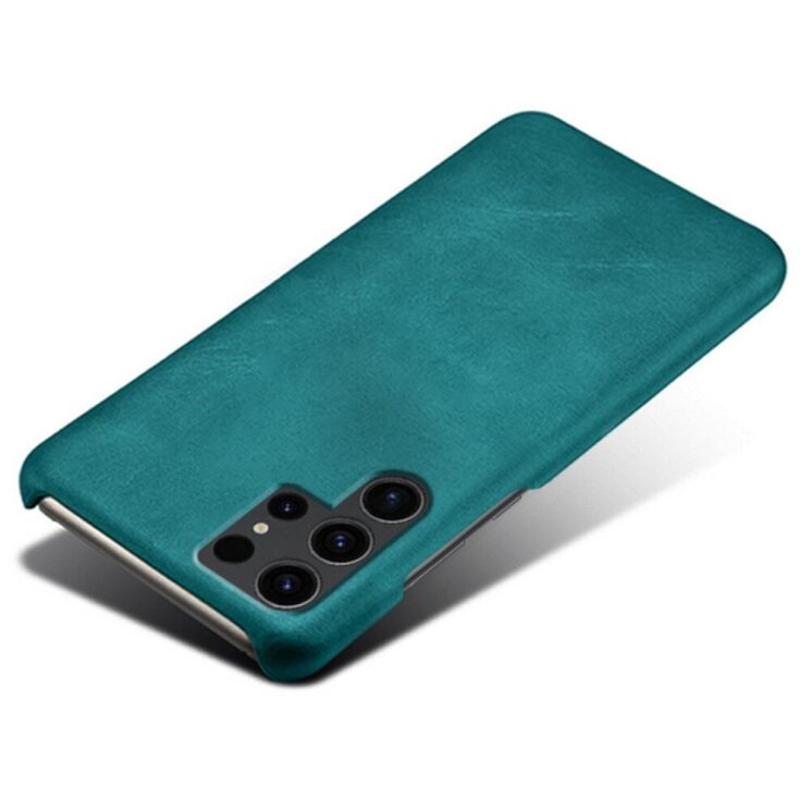 Защитный чехол Deexe Leather Back Cover для Samsung Galaxy S24 Ultra - Green: фото 3 из 4