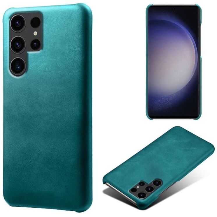 Защитный чехол Deexe Leather Back Cover для Samsung Galaxy S24 Ultra - Green: фото 1 из 4