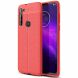 Защитный чехол Deexe Leather Cover для Motorola Moto G8 Power - Red (133900R). Фото 1 из 8