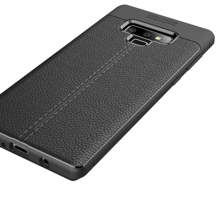 Захисний чохол Deexe Leather Cover для Samsung Galaxy Note 9 (N960) - Dark Blue: фото 5 з 9