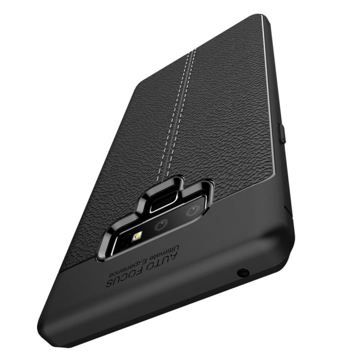 Защитный чехол Deexe Leather Cover для Samsung Galaxy Note 9 (N960) - Black: фото 12 из 12