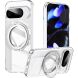 Защитный чехол Deexe Mag Stand для Google Pixel 11 / 11 Pro - Silver (425019S). Фото 1 из 13