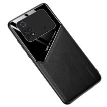 Захисний чохол Deexe Magnetic Leather Cover для Xiaomi Poco X4 Pro - Black: фото 1 з 9