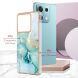 Защитный чехол Deexe Marble Style для Xiaomi Redmi Note 13 5G - Light Purple (341284LV). Фото 6 из 6
